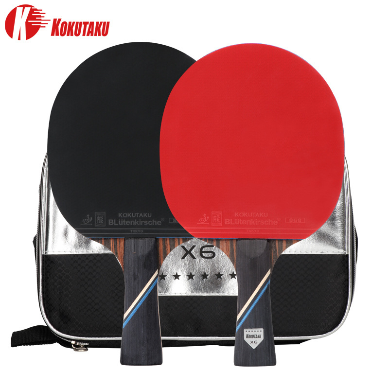 Table Tennis History - KOKUTAKU, 2 шт., 6-звездочный набор весл