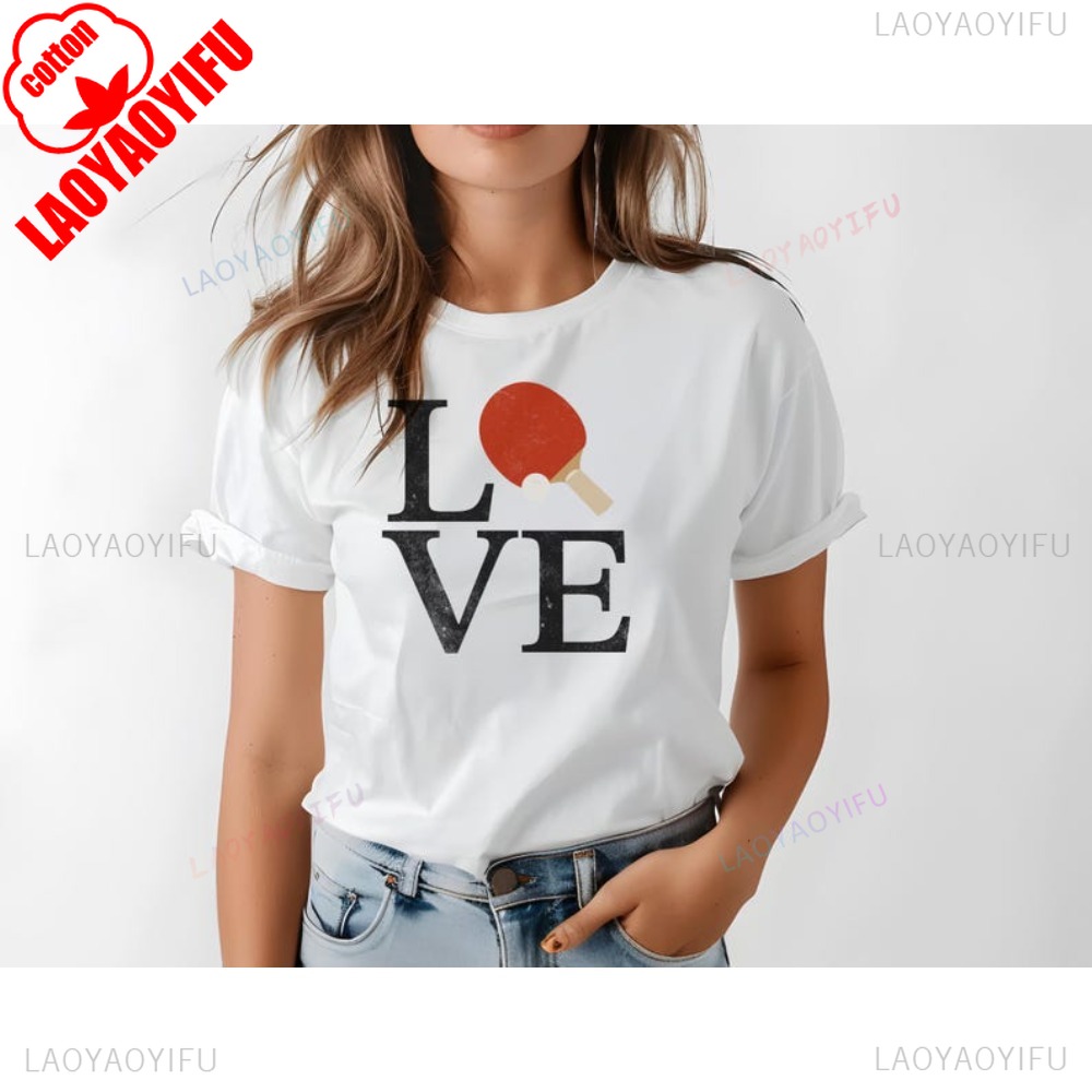 Table Tennis Cartoon - Винтажная футболка для пинг-понга Lover I